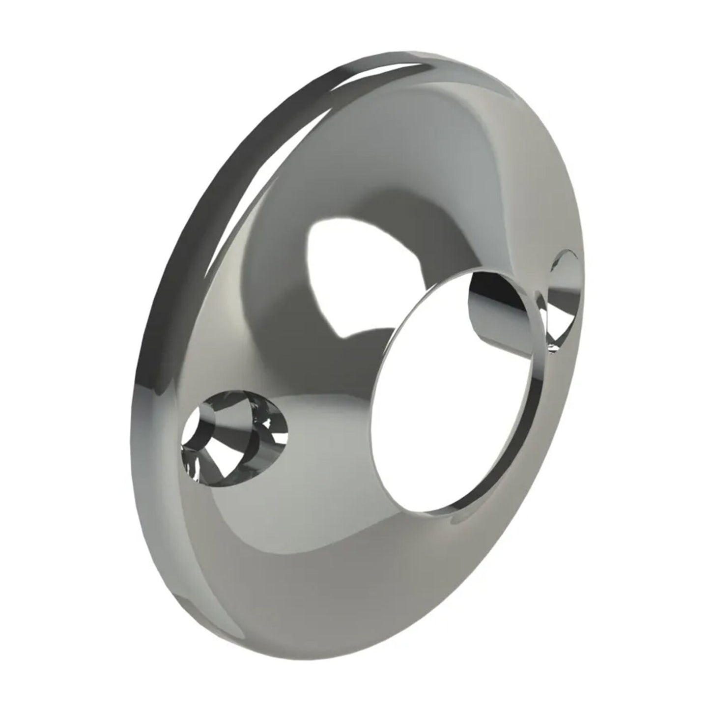 Emro Rod Socket End Round Wardrobe Hanging Rail 19mm Chrome Pack of 10 401CPPP