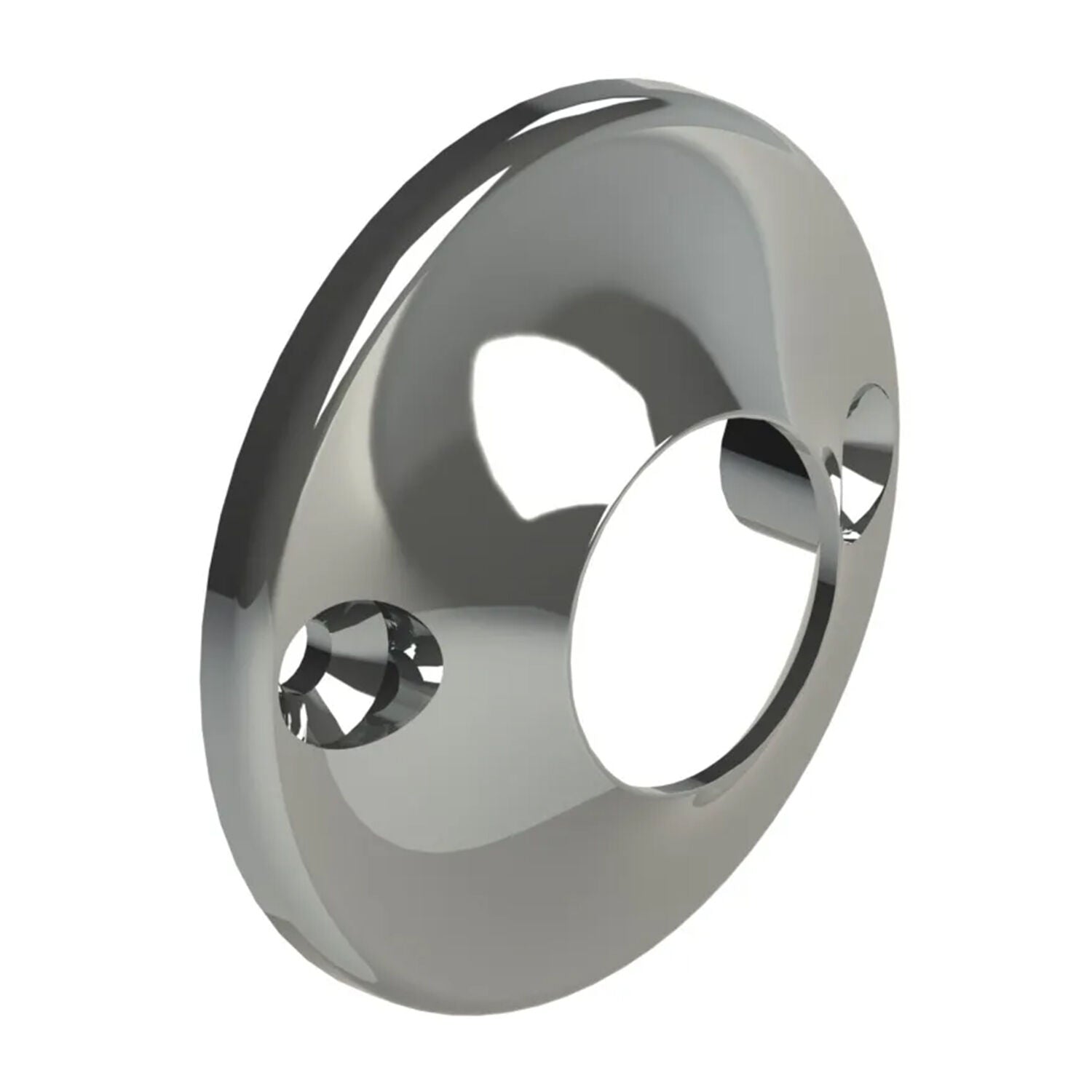 Emro Rod Socket End Round Wardrobe Hanging Rail 19mm Chrome Pack of 10 401CPPP