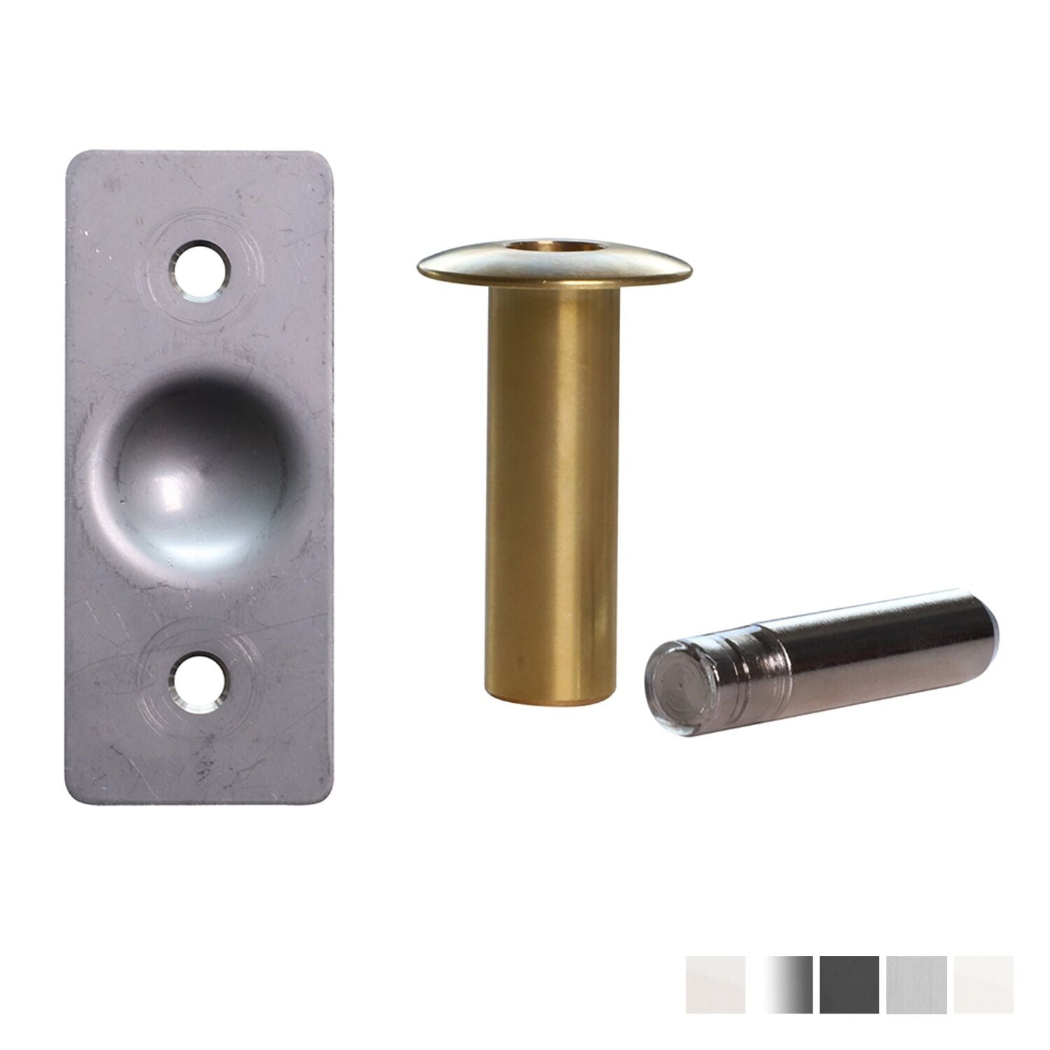 Fantom Pivot Mounted Magnetic Doorstop with Hold Open - Available in Various Finishes