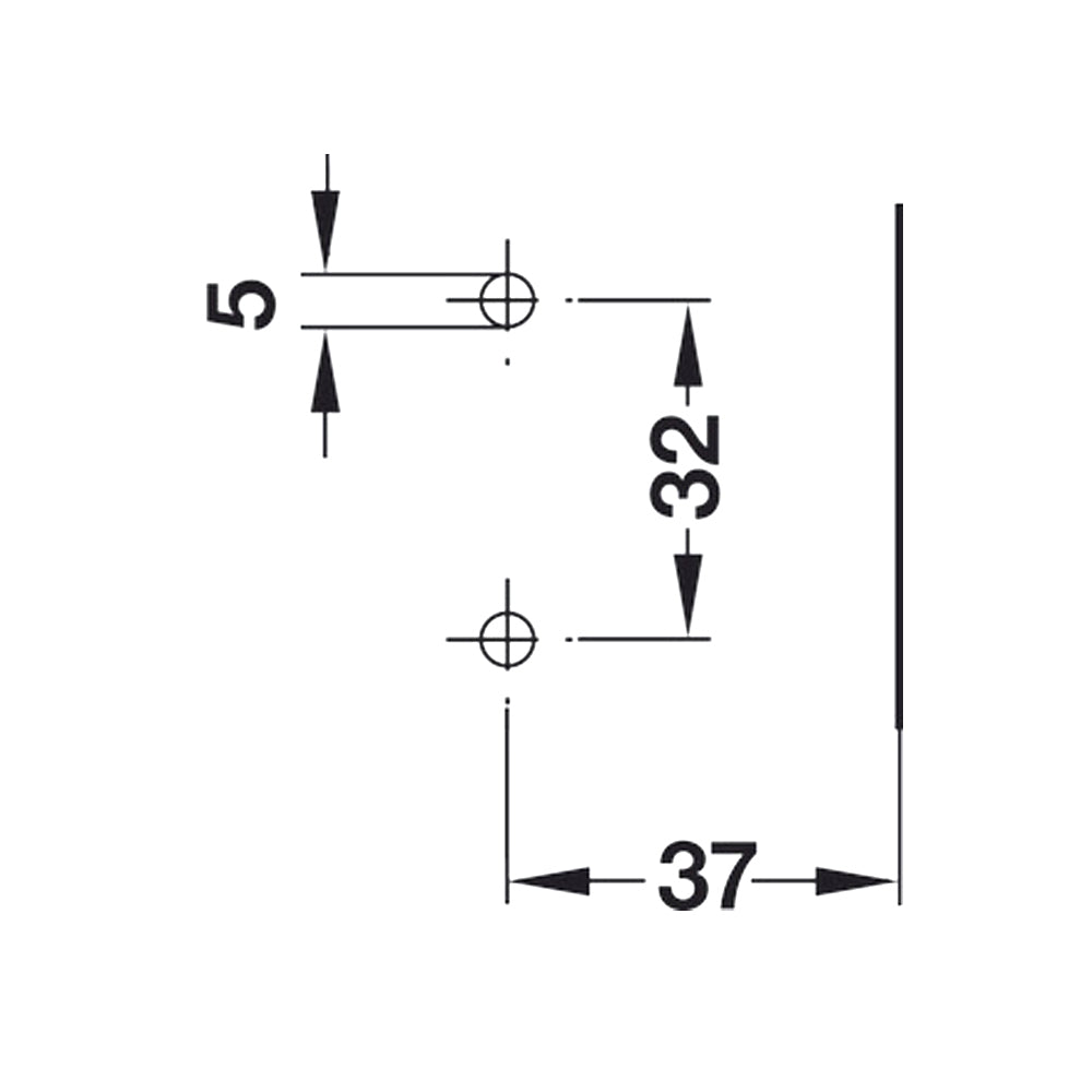 Hafele Salice Silentia 105 Cabinet Hinge Soft Close Pair DP 52/5.5 329.28.370 Hinge Display Pack 2