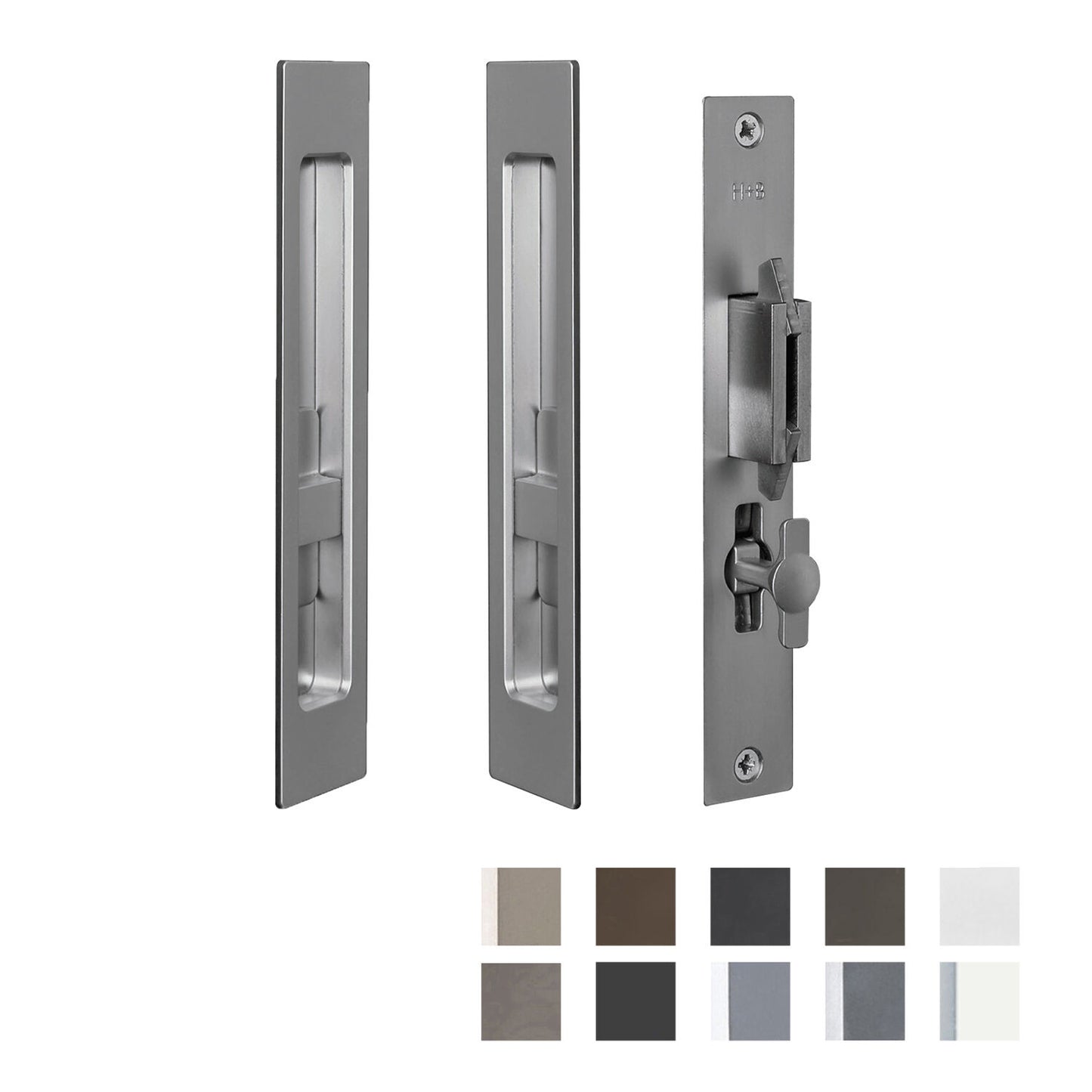 Halliday & Baillie Sliding Door Set Flush Pull Snib Both Sides 1484 - Available in Various Finishes