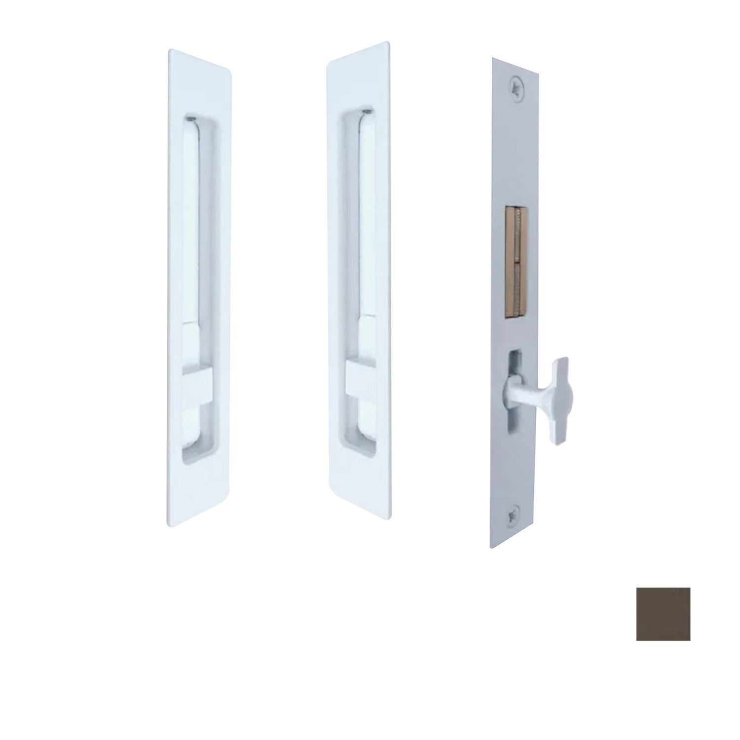 Halliday & Baillie Sliding Door Privacy Set Flush Pull Snib/Snib 694 - Available in Various Finishes