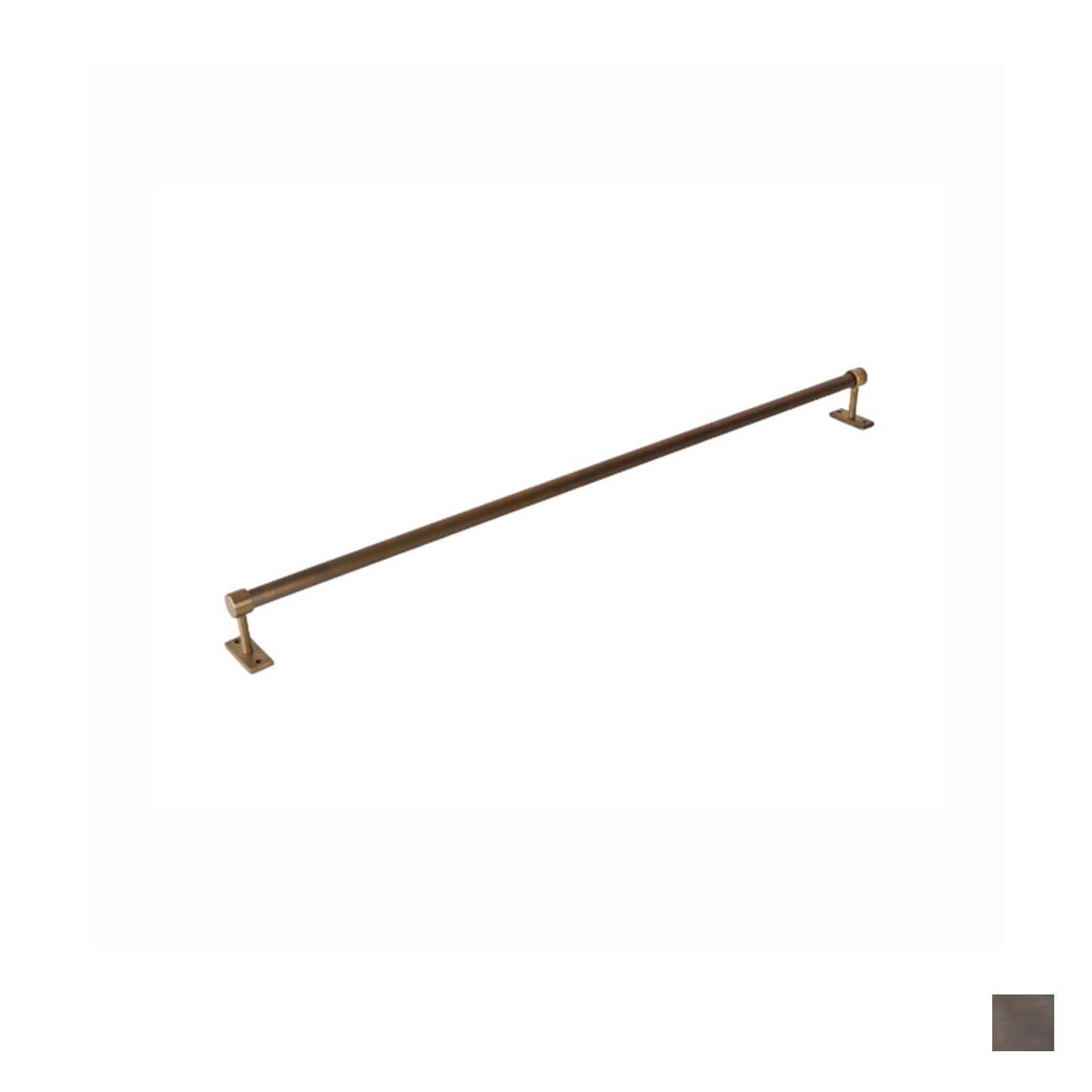 Hepburn Utility Hanging Rail 900mm - Available in Acid Washed Brass and Antique Bronze