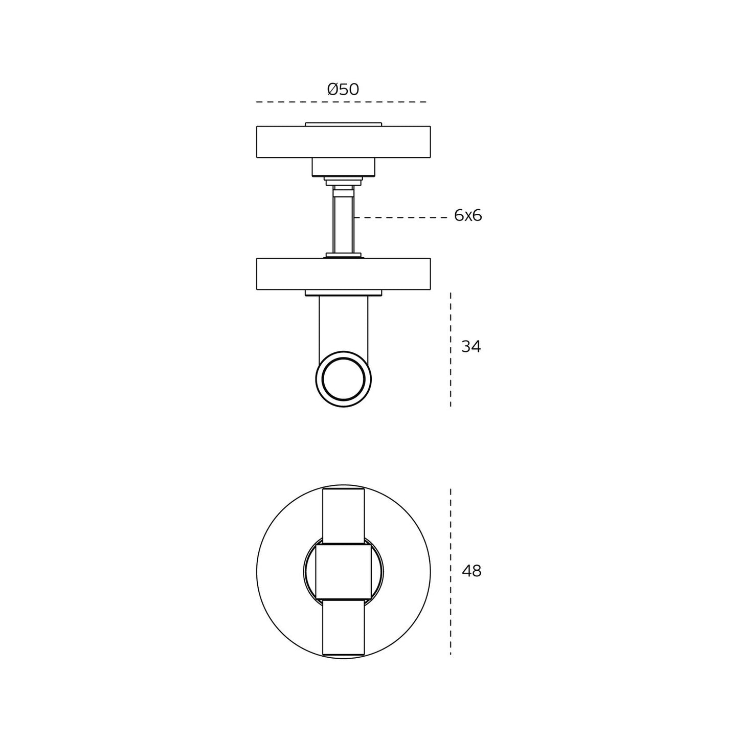 JNF Natur White Series Bathroom Snib Indicator Bolt Privacy Lock IN.04.266.W