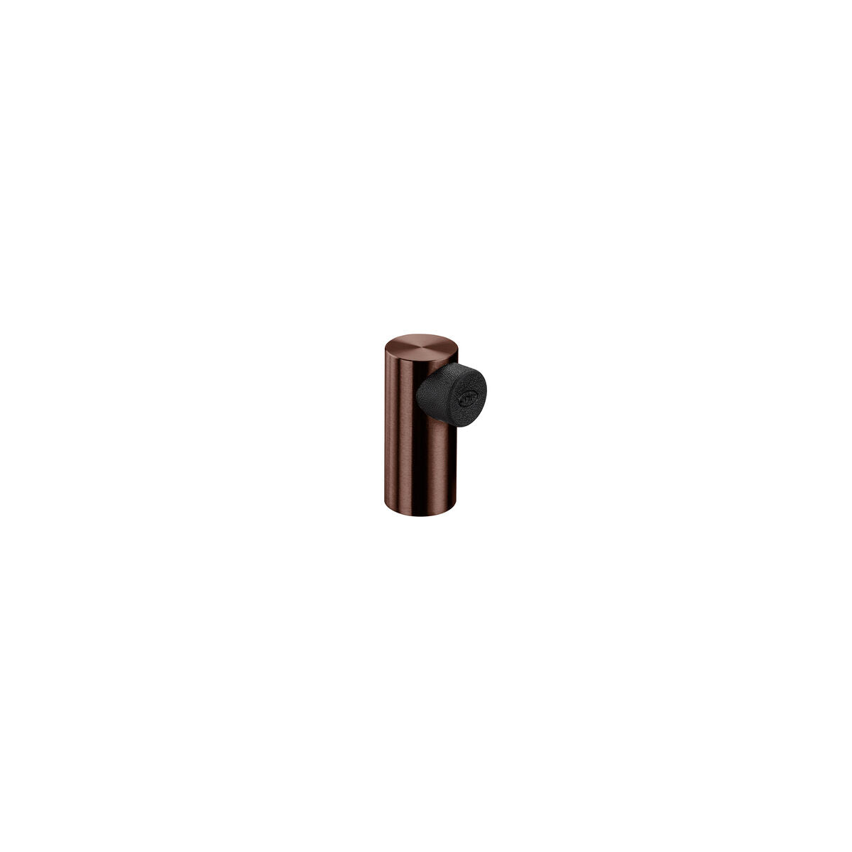 JNF Door Stop Floor Mounted Ø20mm PVD Titanium Chocolate IN.13.008.TCH