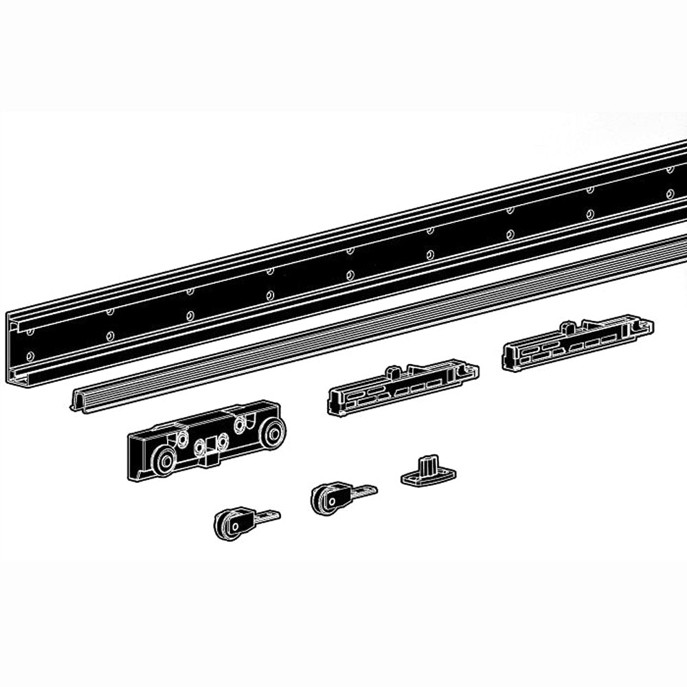 JNF Offscreen Light System for Invisible Sliding Doors with Soft Closing 1100mm IN.15.452.1100