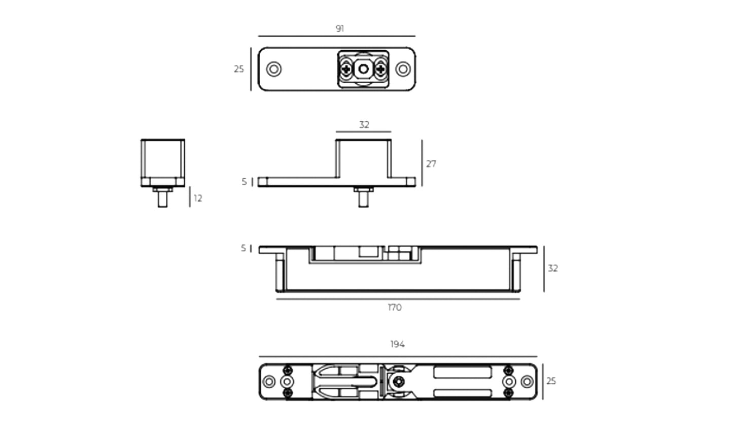 JNF Smooth Latch Soft and Self Closing Mechanism Concealed Fix For Doors 30-50kg ML.21.120