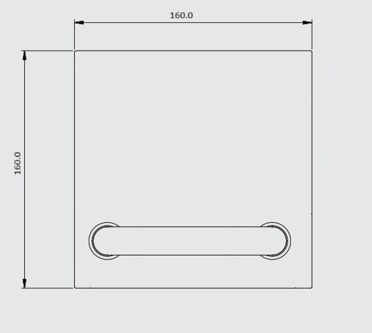 Dormakaba 1500 Plate With D-Pull Handle - Available in Left or Right Handing