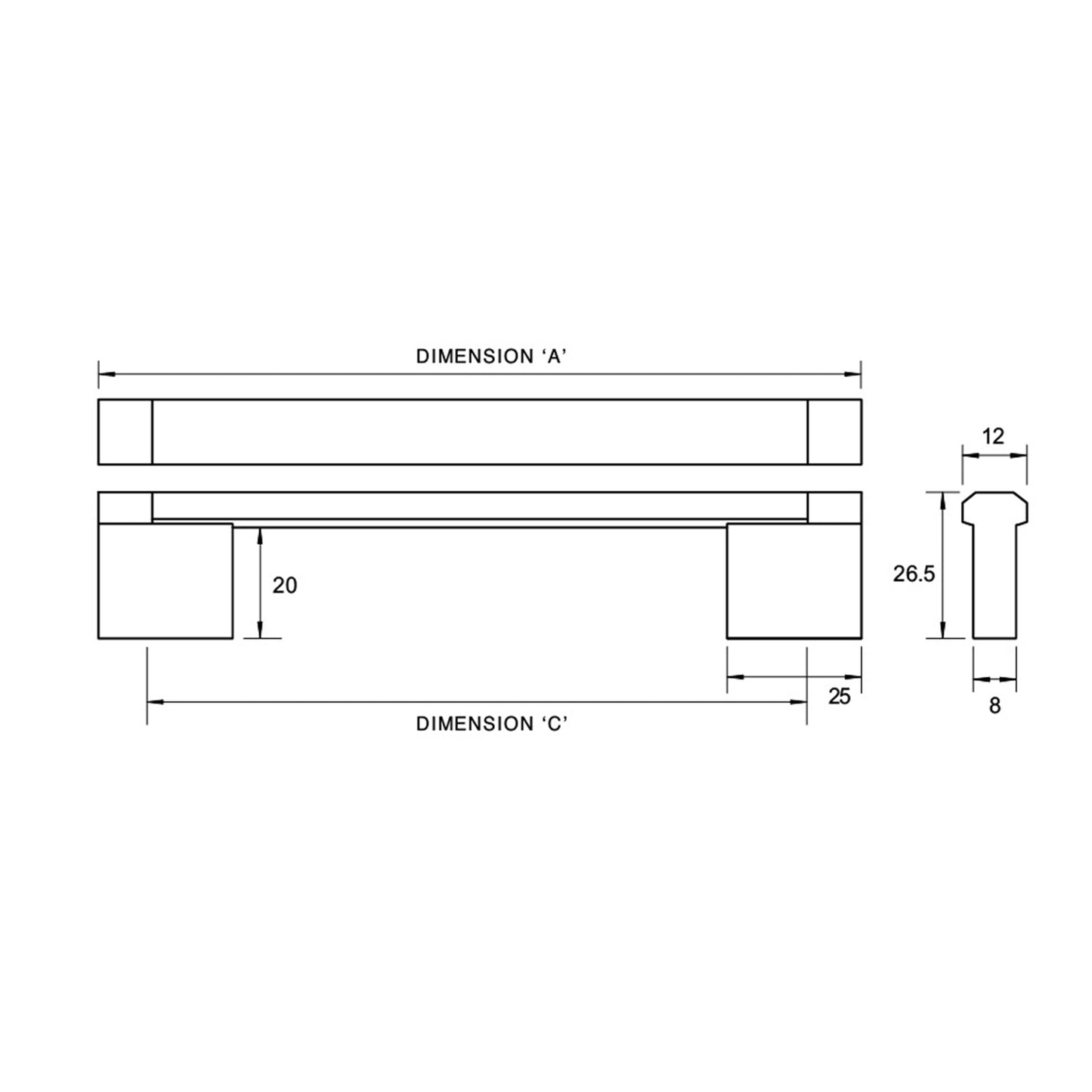 Kethy Two Tone Top Stainless Steel Face Mount - Available in Various Sizes