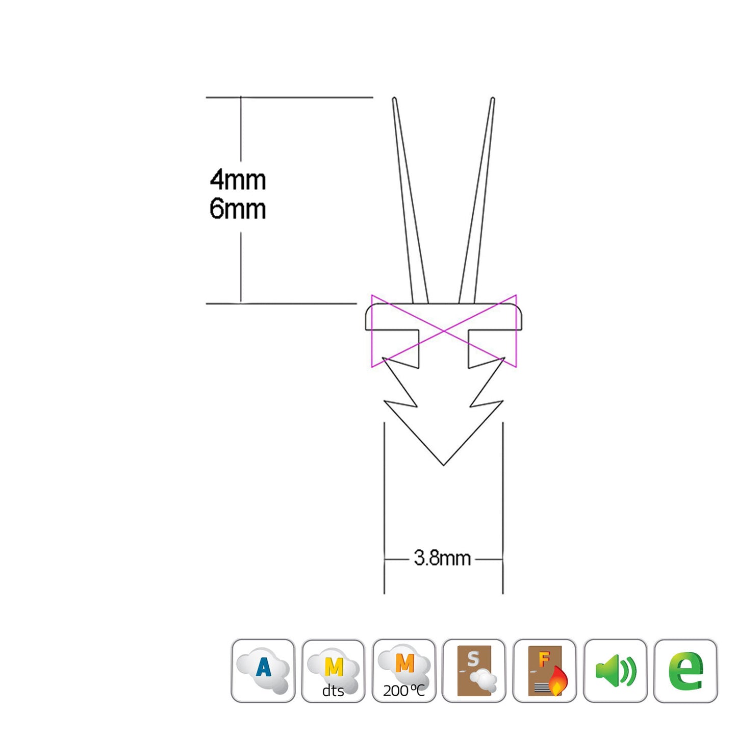 Kilargo Firtree Perimeter Door Seal - Available in Various Finishes and Sizes