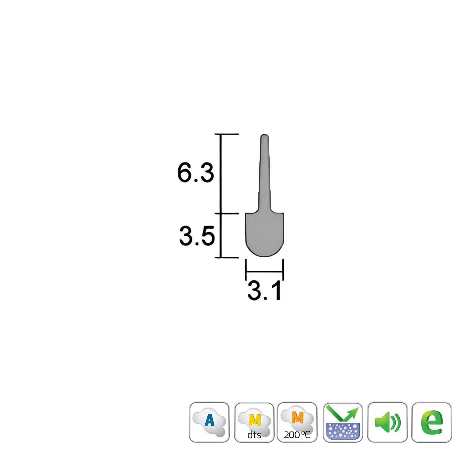 Kilargo Flexible Silicone Wipe Seal - Available in Various Finishes