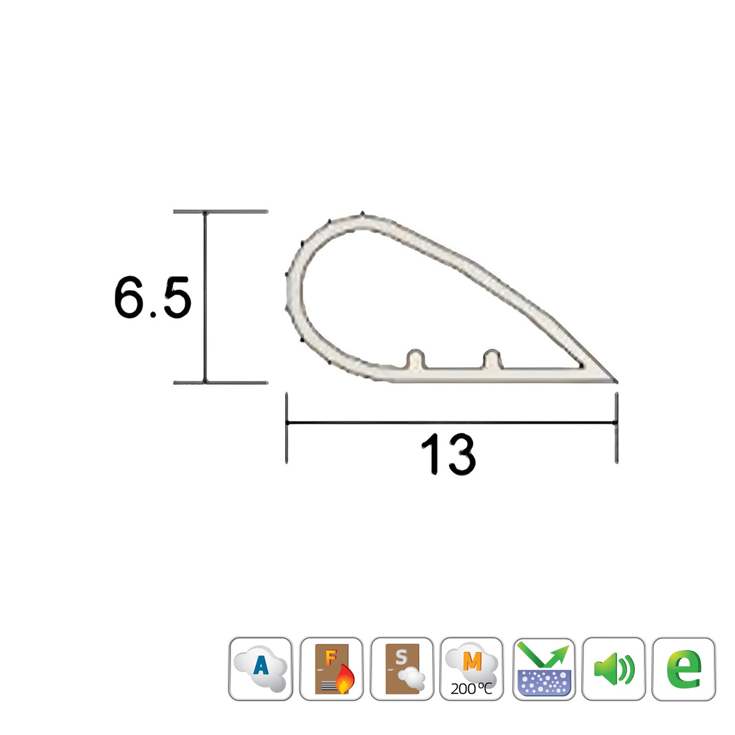 Kilargo Silicone Pressfit Perimeter Compression Seal - Available in Various Finishes