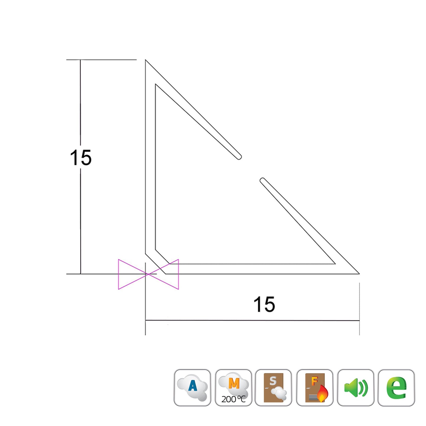 Kilargo Batwing Selfadhesive Perimeter Door Seal - Available in Various Finishes and Sizes