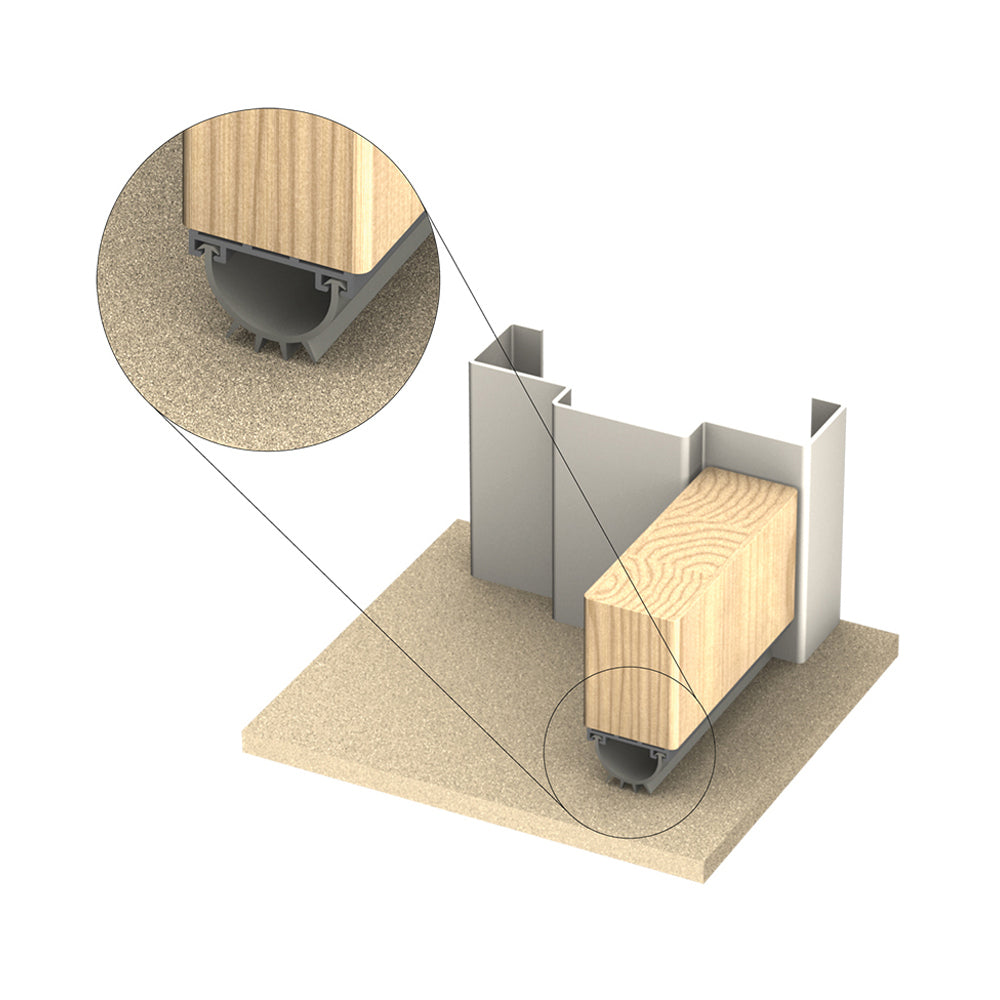 Kilargo IS3021si Finned Door Bottom Seal - Available in Various Sizes