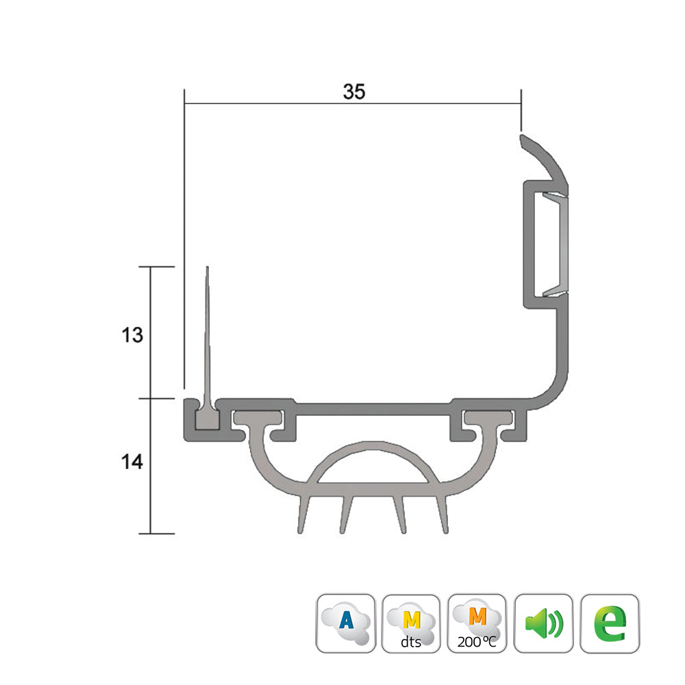 Kilargo IS3070si Weather Resistant Door Bottom Seal - Available in Various Sizes