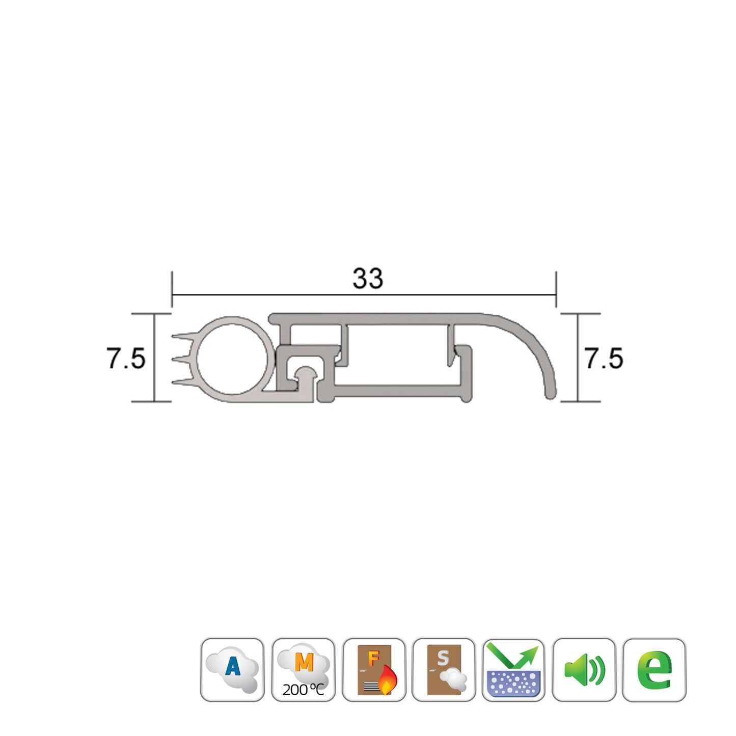 Kilargo IS7020si Door Perimeter Seal Set - Available in Various Sizes