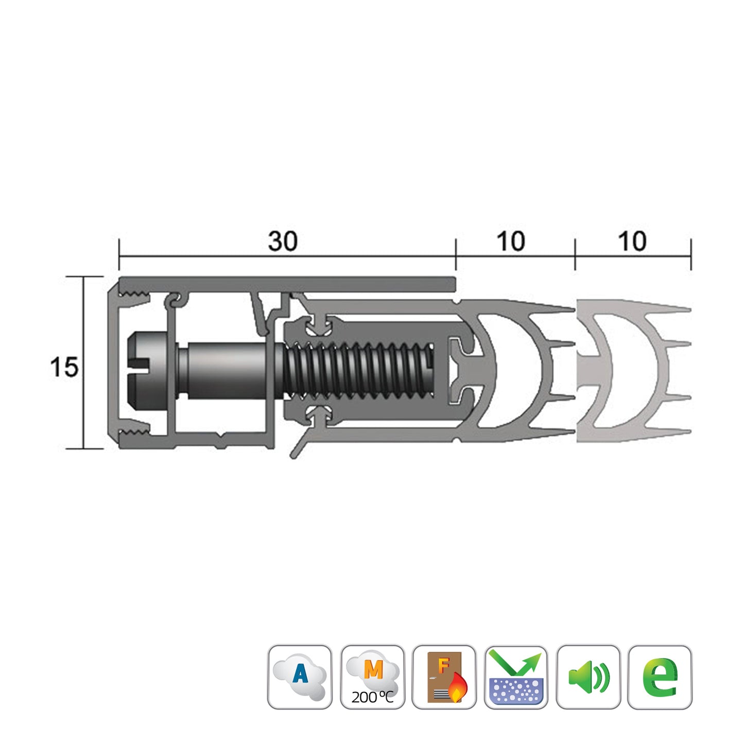 Kilargo IS7087si Adjustable Perimeter Seal - Available in Various Sizes