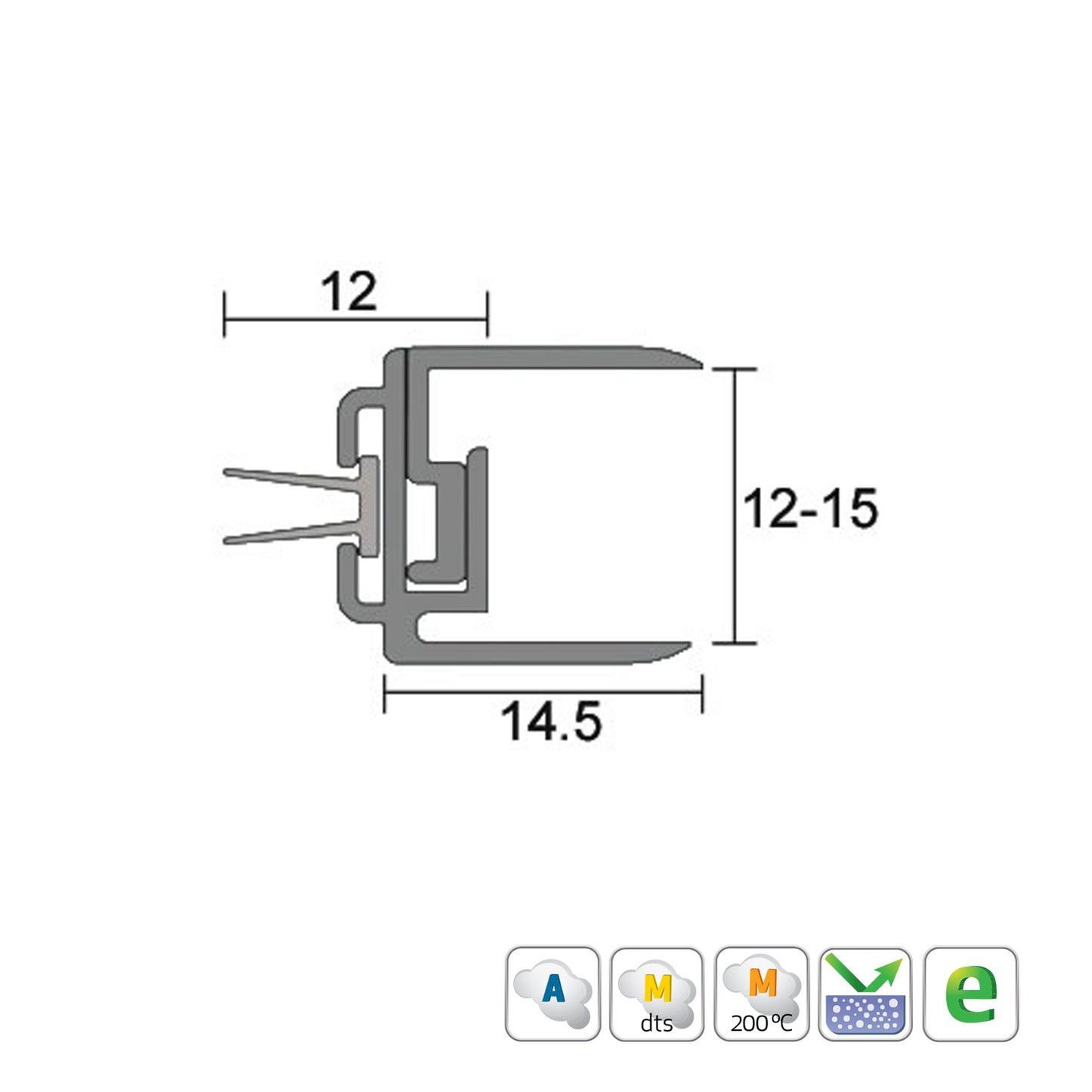 Kilargo IS7330si Meeting Stile and Edge Seals - Available in Various Sizes