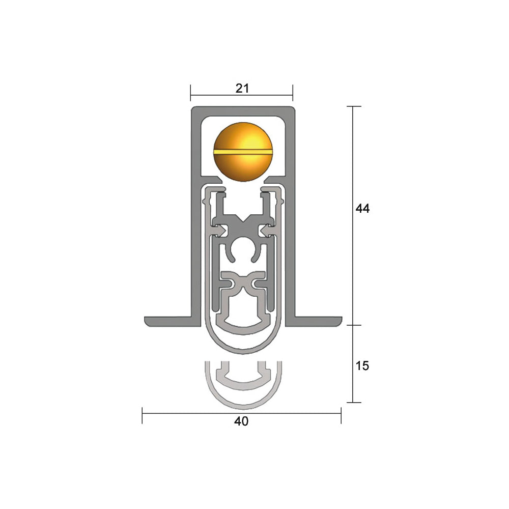 Kilargo IS8530si Heavy duty fully mortised seal (1500mm cuts back to 1220mm)