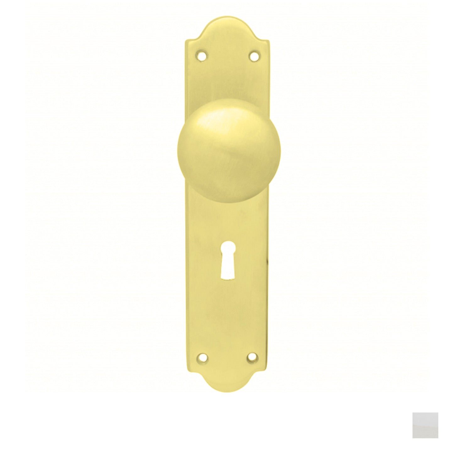 KR Lucas Pavtom Victorian Door Knob Bitkey on Shaped Plate - Available in Various Finishes