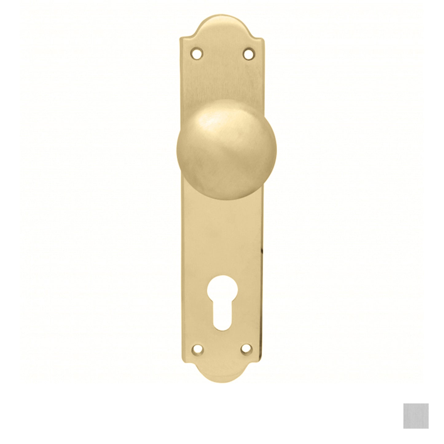 Pavtom Victorian Door Knob Euro Lock Plate - Available in Various Finishes and Sizes