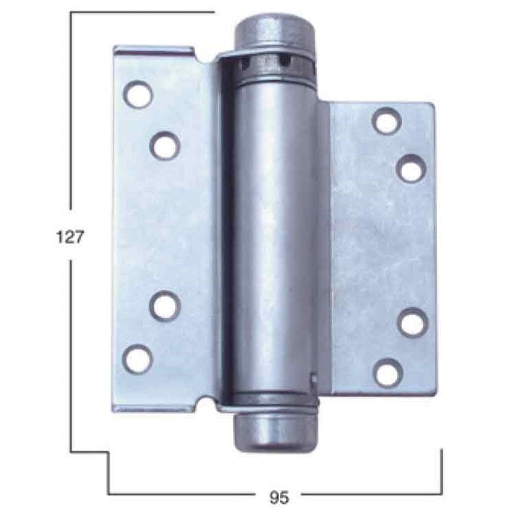 HFH Door Hinge 4165-104 Single Reverse Action Hold Open 100mm Satin Chrome Pair