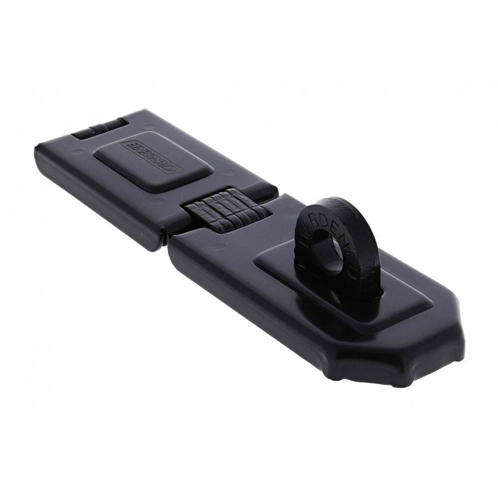 Carbine Single Hinge Hasp & Staple 160x45mm Suits 9.5mm Shackle Display Pack C1075DP