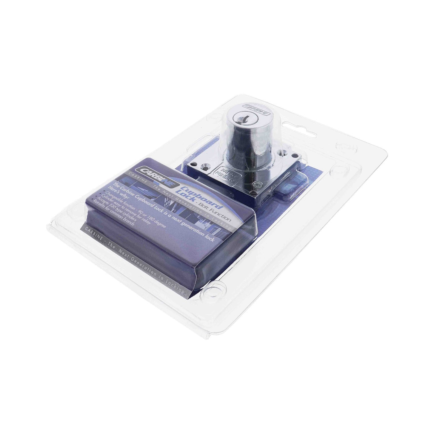 Carbine CCL Cupboard Lock Bolt Display Pack Chrome Plate CCL1CPDP