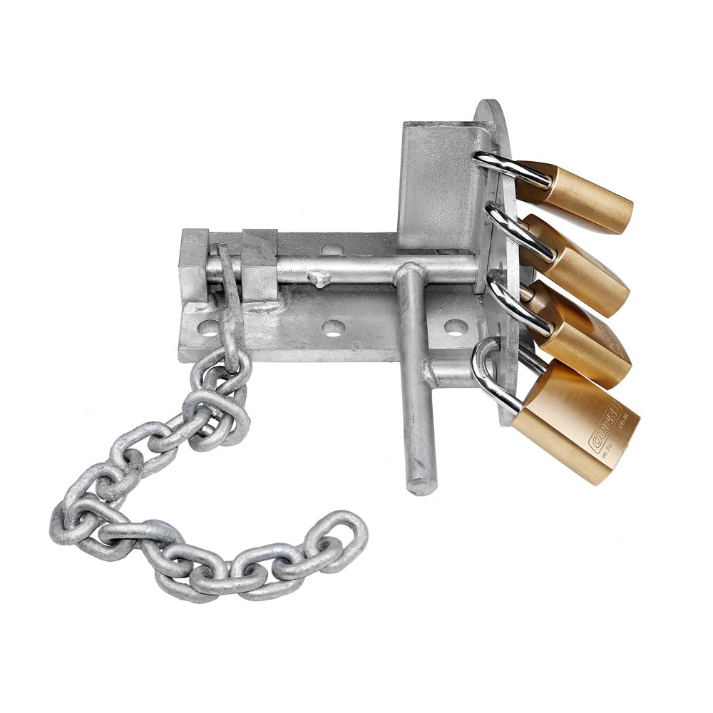 Carbine Multi Padlock Gatelock Galvanised Steel CMPS-7