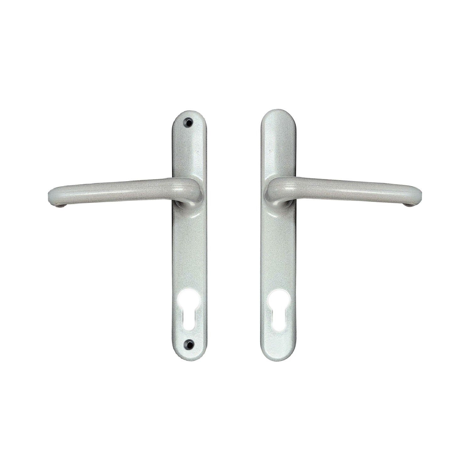 Interlock Door Lock Pack with Mortice Lock Verona Lever Silver with Euro Cylinder