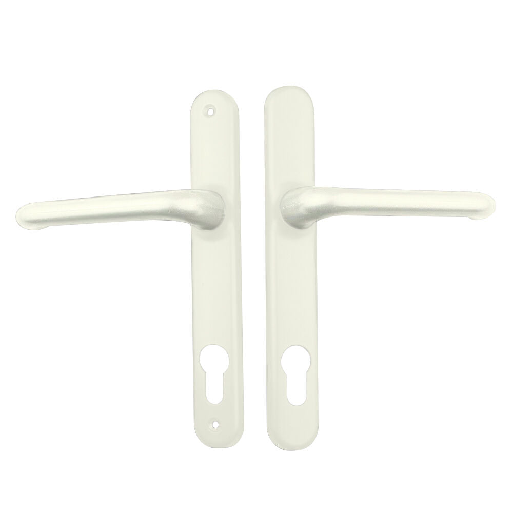 Interlock Door Lock Pack with Mortice Lock Verona Lever White with Euro Cylinder