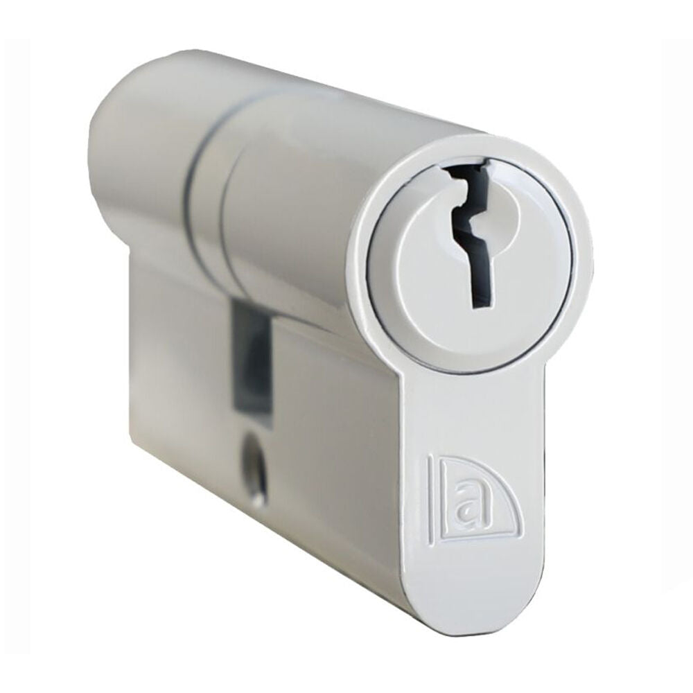 Interlock Door Lock Pack with Mortice Lock Verona Lever White with Euro Cylinder