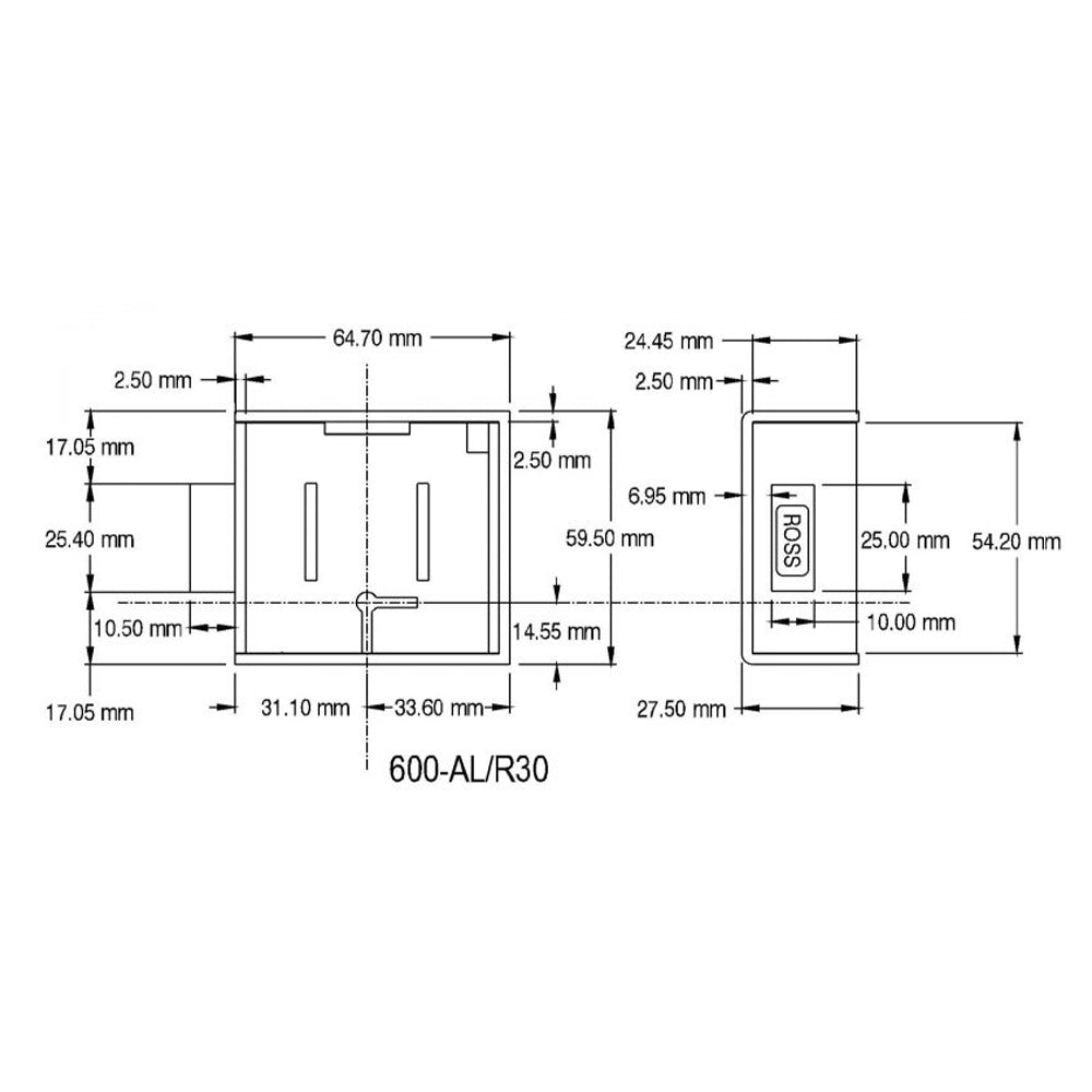 Ross Safe Door Lock 600AR Right Hand w/ Cover 08952640