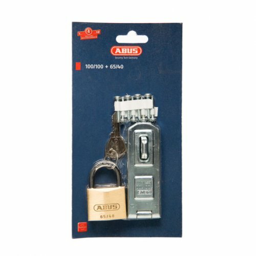 ABUS Hasp & Staple & Padlock 100/100 + 65/40 1001006540C