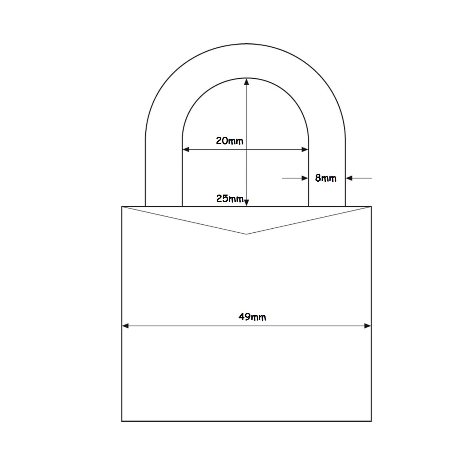 Abus Weatherproof Padlock Outdoor Marine Grade Black Keyed Alike 7045KA11