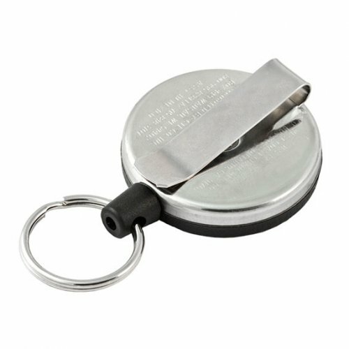 KEY-BAK Self Retracting Reel KB485BHDK Belt Clip 1.2m Kevlar Cord Black