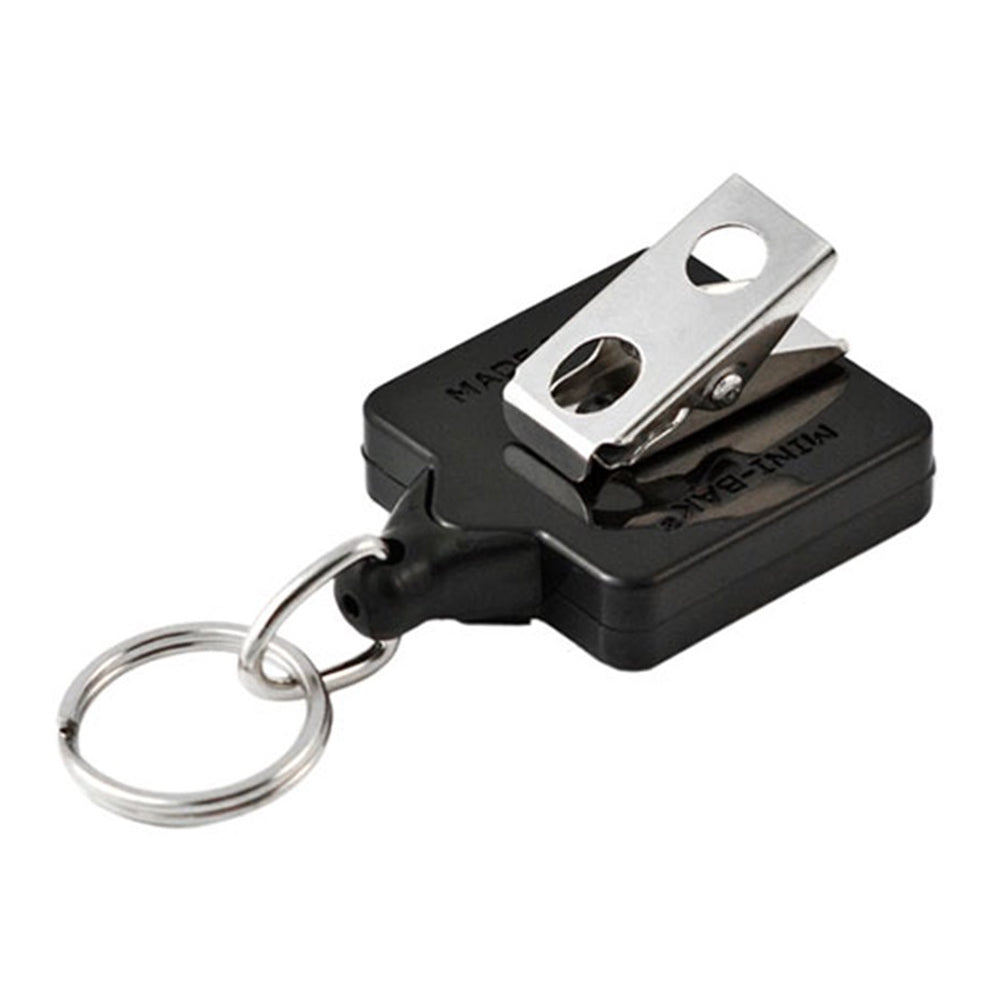 KEY-BAK Self Retracting Reel Mini Square Swivel Clip 914mm Black KBMBS