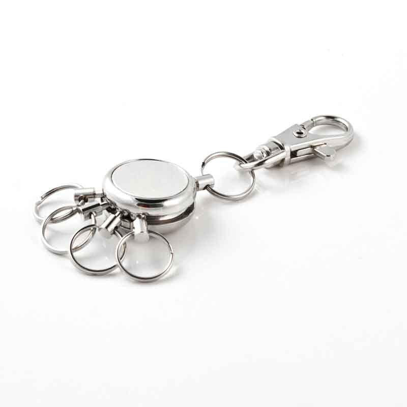 KEY-BAK Key Spider with 4 Removable Split Rings Chrome KK8803