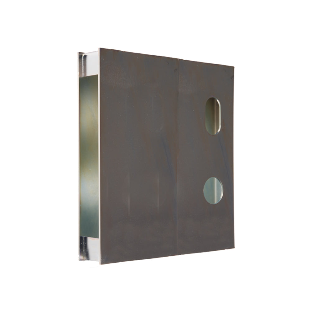 BDS Lock Box with Cylinder and Spindle Holes Zinc Plated LB2B