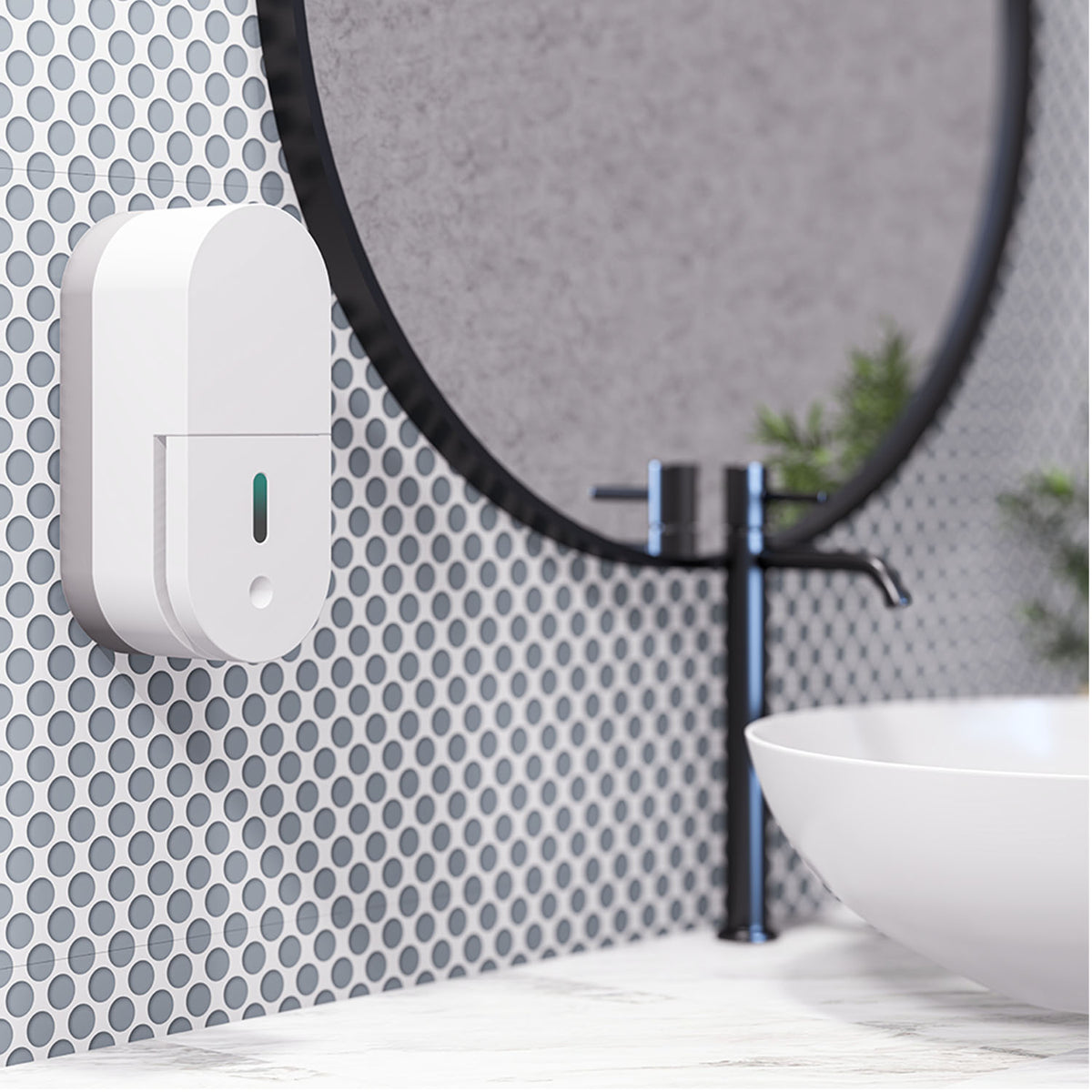 Metlam Capsule Soap Dispenser 1000ml White ML691_WHT