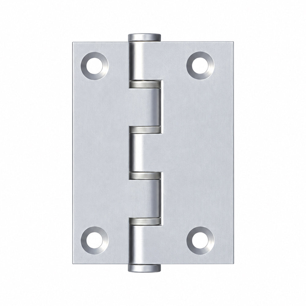McCallum Aluminium Butt Hinge Fixed Pin 76mm Satin Natural Anodised A146