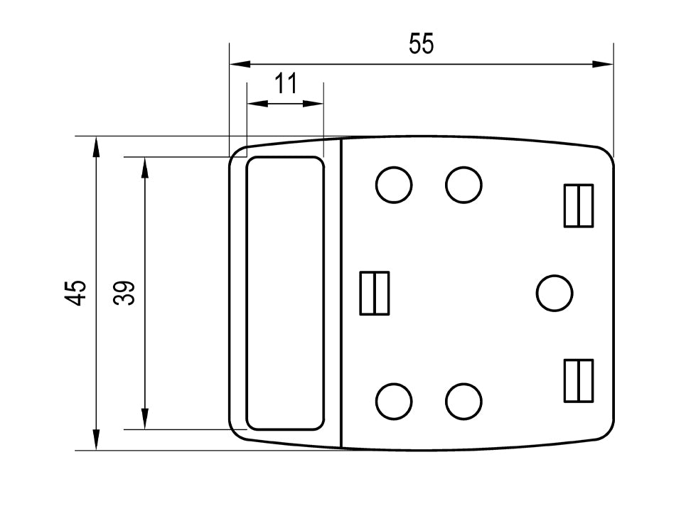 Metlam Moda Bumper Concealed - Available in Various Finishes and Fixings