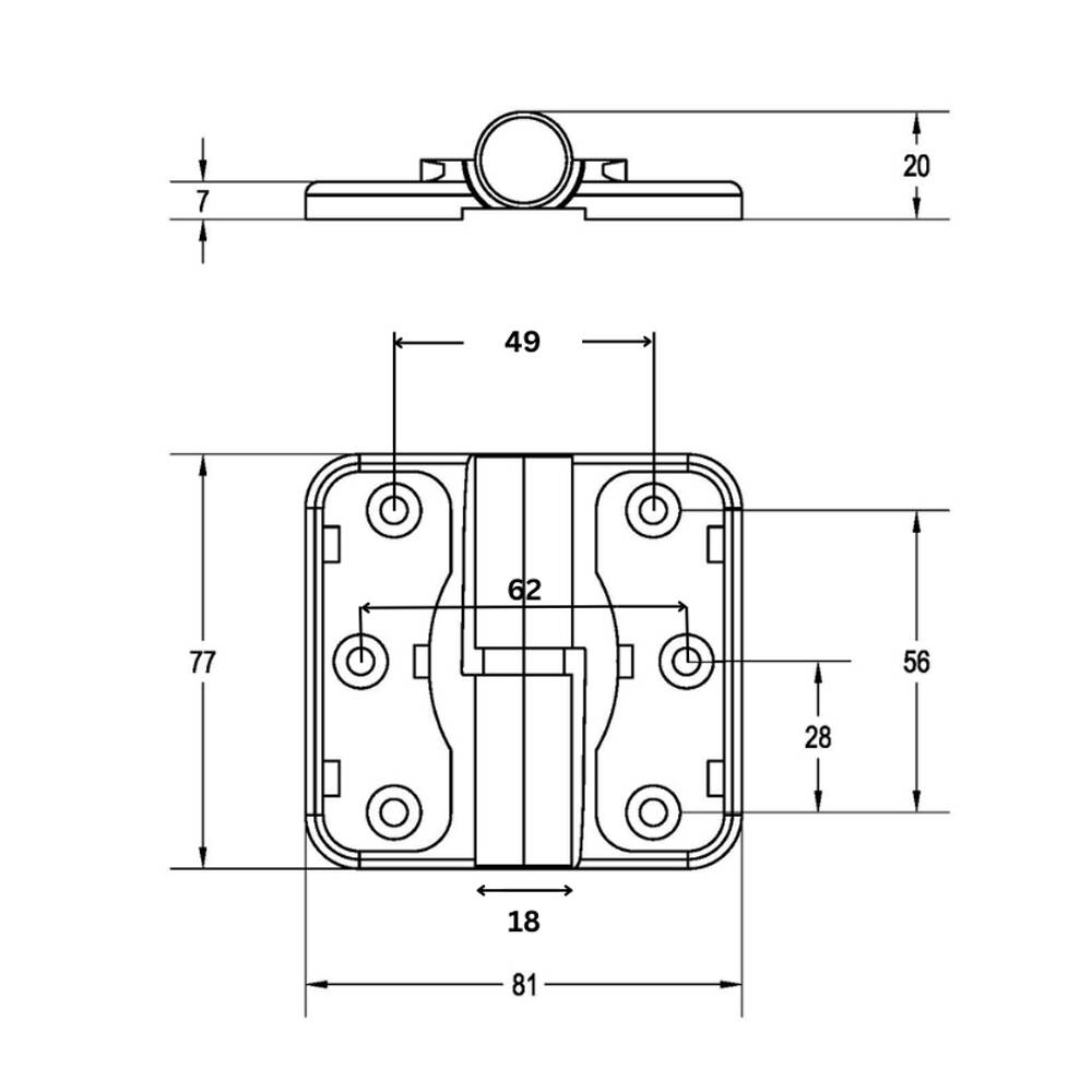 Metlam Moda Gravity Hinge Antimicrobial - Available in Left and Right Hand