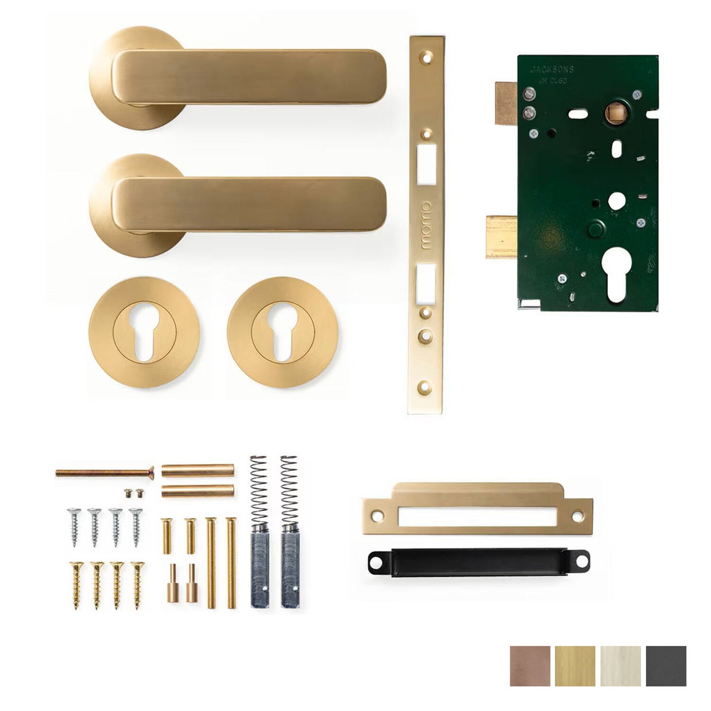 Momo Aspen Solid Brass Lever Entrance Set - Available in Various Finishes
