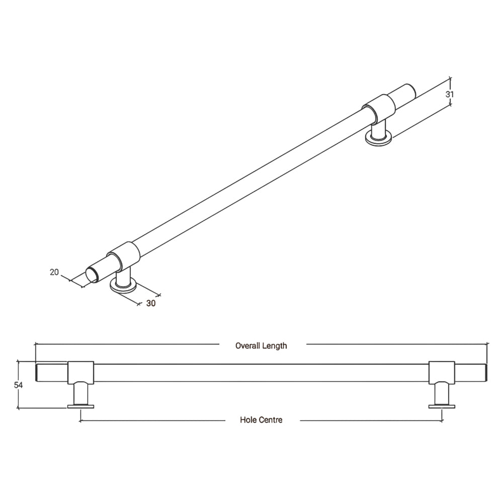 Momo Belgravia Solid Brass Appliance Pull 416mm - Available in Various Finishes and Sizes|MOMOBLGAP416DKB|MOMOBLGAP416BNZ|MOMOBLGAP416DBR|MOMOBLGAP416BSB|MOMOBLGAP416DBB|MOMOBLGAP416MBL