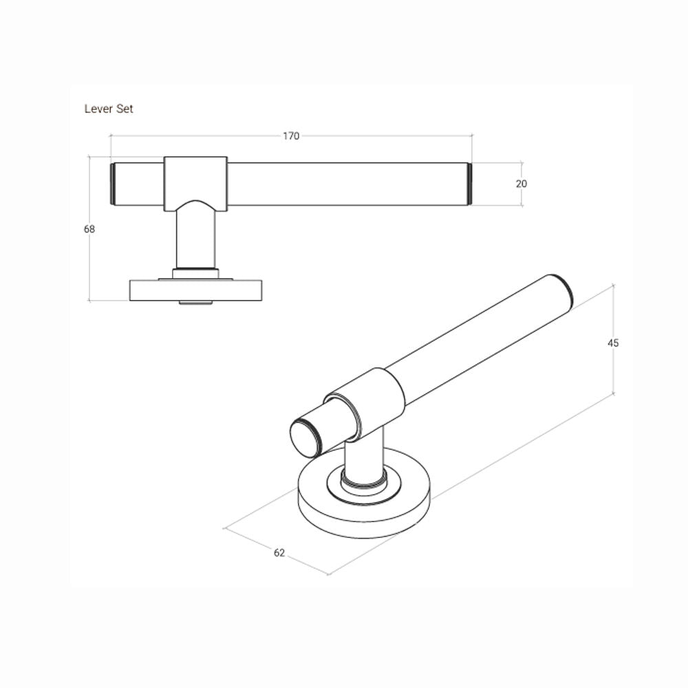 Momo Belgravia Door Handle Lever Set - Available in Various Finishes|MOMOBLGLHBNZ|MOMOBLGLHBSB|MOMOBLGLHDBB|MOMOBLGLHDBR|MOMOBLGLHMBL|MOMOBLGLHDKB