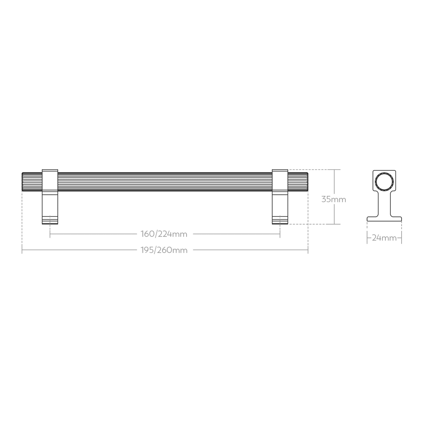 Momo Ambrose Handle - Available In 160mm and 224mm