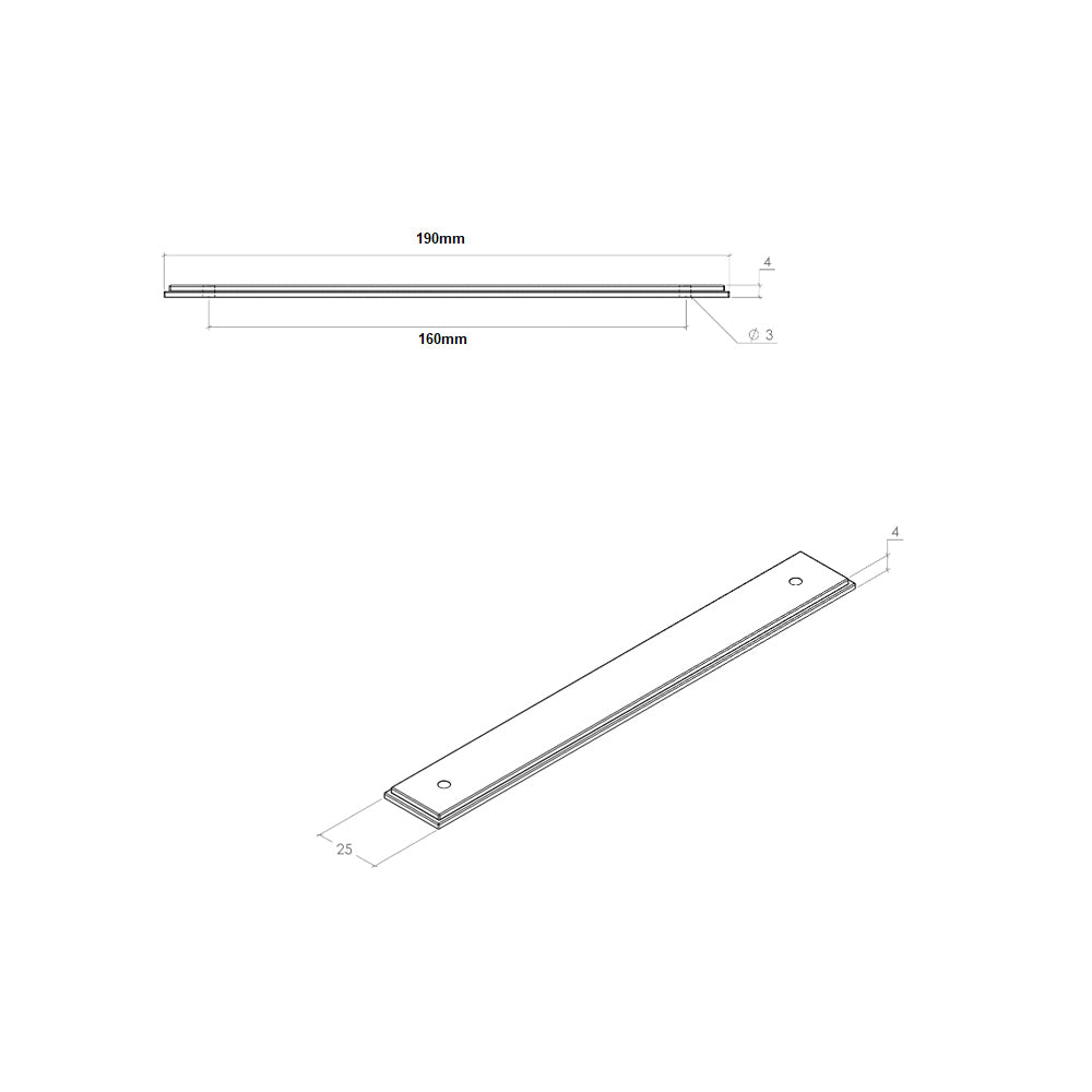 Momo Barrington Backplate - Available in Various Finishes and Sizes