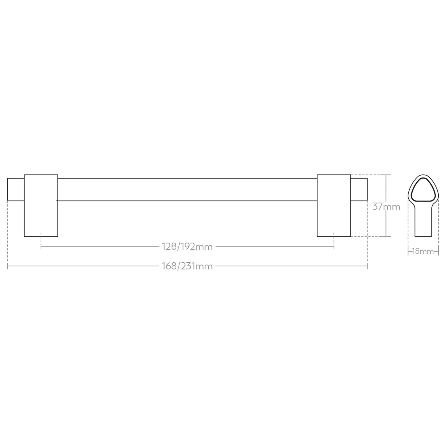 Momo Casper Handle - Available In Various Finishes and Sizes