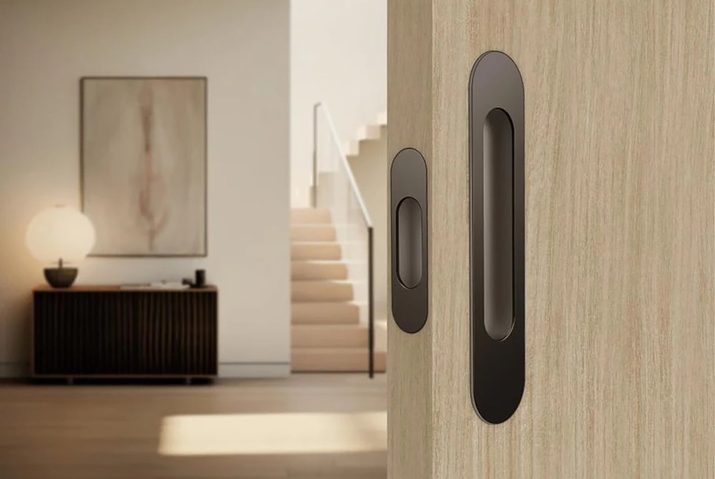 Mardeco Radius Edge M Series Flush Pull Passage Set - Available in Various Finishes